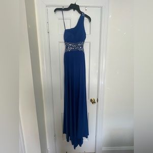 Blonde Nights by Stacy Sklar Royal Blue Formal Dress